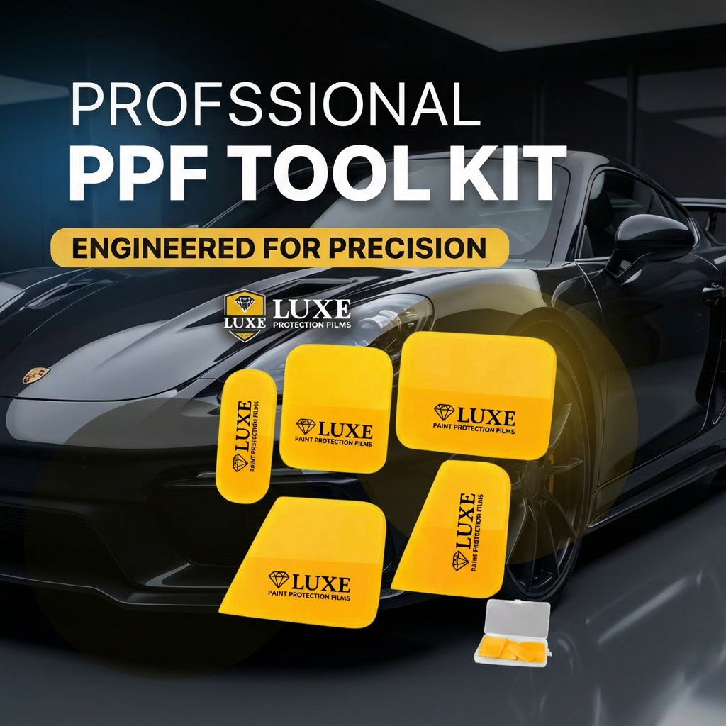 LUXE PPF squeegee set of 5 — professional paint protection film installation tools