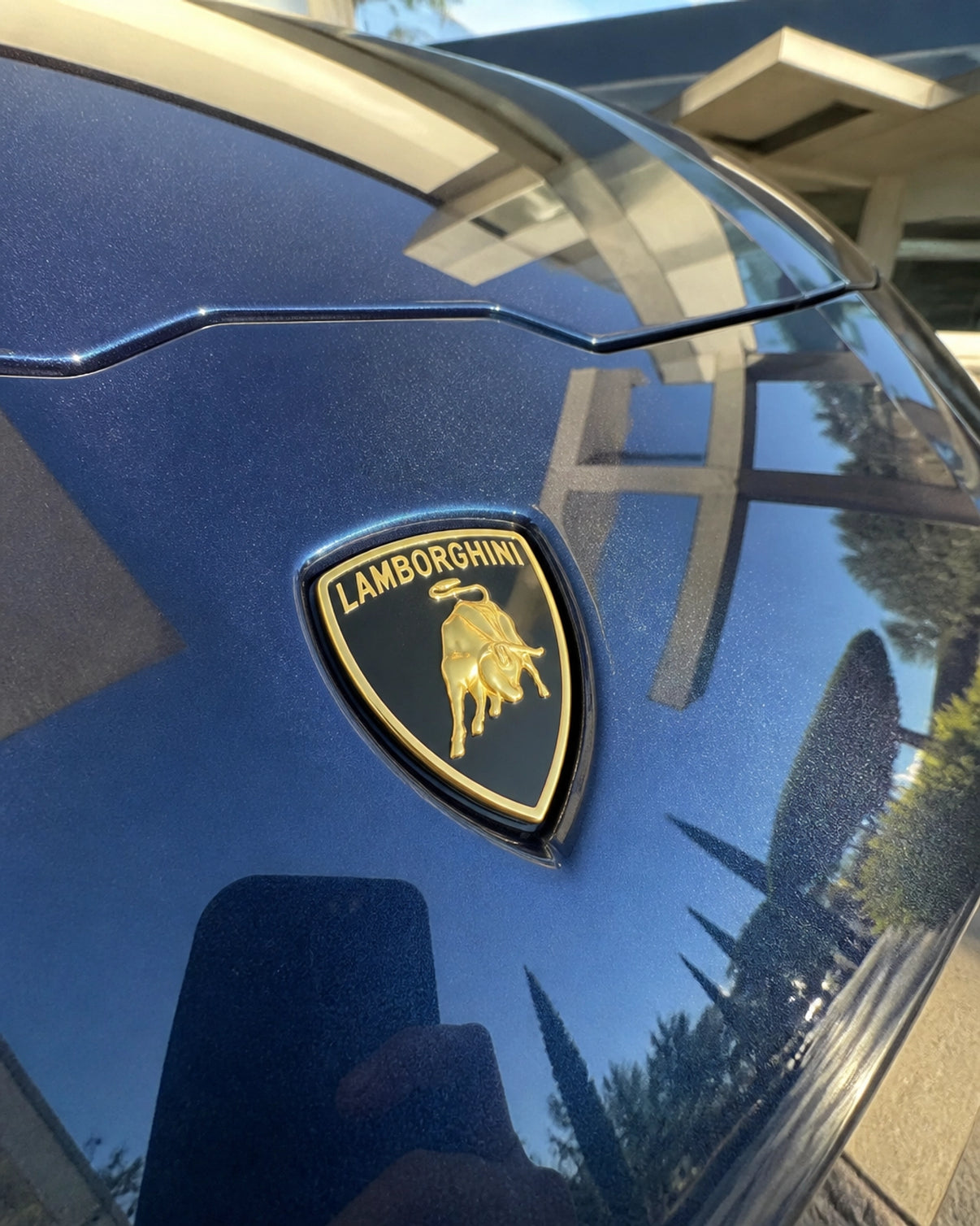 Metallic Navy color PPF finish detail — LUXE metallic navy blue paint protection film