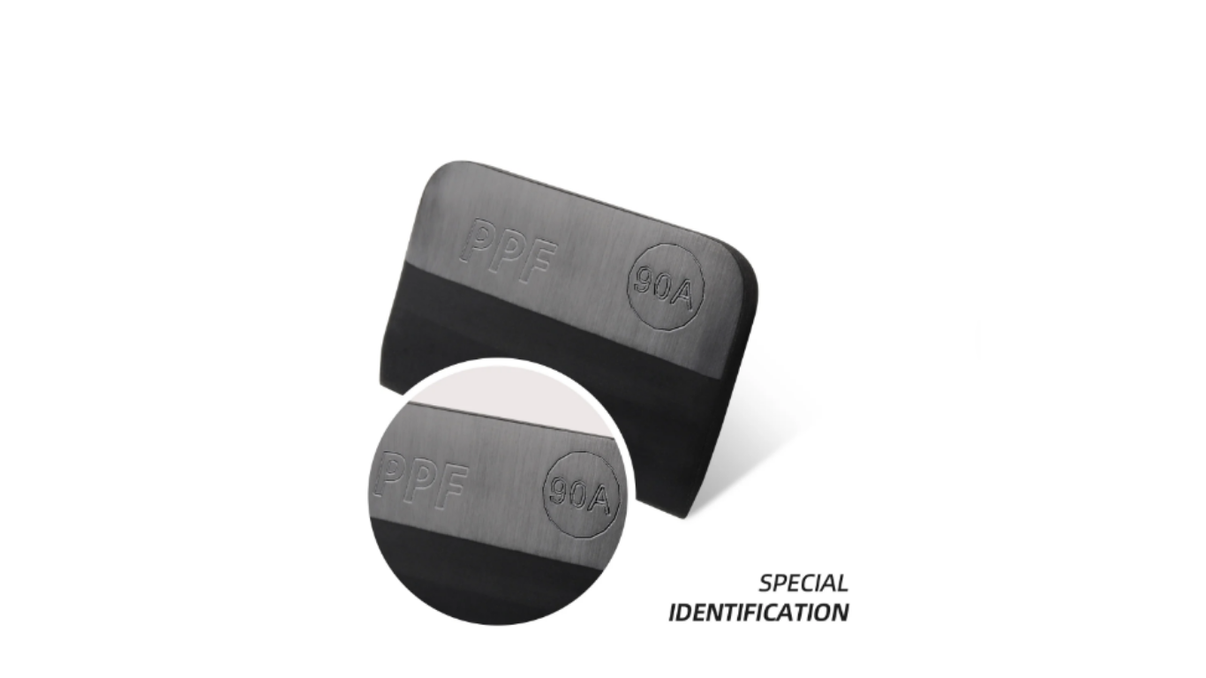 LUXE PPF squeegee grip and edge close-up