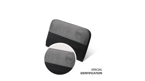 LUXE PPF squeegee grip and edge close-up